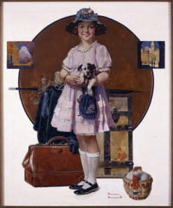 Norman_Rockwell_-_Vacation's_Over_(Girl_Returning_from_Summer_Trip_)_-_Google_Art_Project